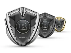 Brabus Emblem Silikon Abzeichen Renn Look Glänzend Finish